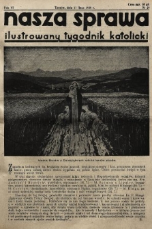 Nasza Sprawa : ilustrowany tygodnik katolicki. 1938, nr 29