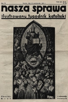 Nasza Sprawa : ilustrowany tygodnik katolicki. 1938, nr 44