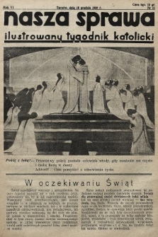 Nasza Sprawa : ilustrowany tygodnik katolicki. 1938, nr 51