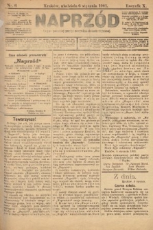 Naprzód : organ polskiej partyi socyalno-demokratycznej. 1901, nr 6 [nakład pierwszy skonfiskowany]