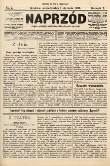 Naprzód : organ polskiej partyi socyalno-demokratycznej. 1901, nr 7