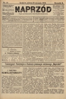 Naprzód : organ polskiej partyi socyalno-demokratycznej. 1901, nr 12