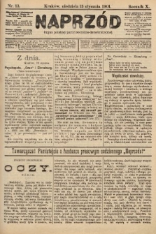 Naprzód : organ polskiej partyi socyalno-demokratycznej. 1901, nr 13