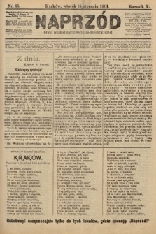Naprzód : organ polskiej partyi socyalno-demokratycznej. 1901, nr 15