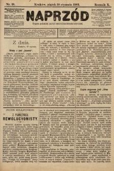 Naprzód : organ polskiej partyi socyalno-demokratycznej. 1901, nr 18 [nakład pierwszy skonfiskowany]