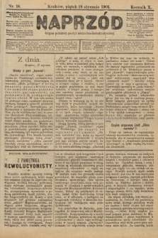 Naprzód : organ polskiej partyi socyalno-demokratycznej. 1901, nr 18 [po konfiskacie nakład drugi]