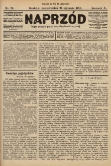 Naprzód : organ polskiej partyi socyalno-demokratycznej. 1901, nr 21