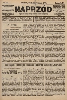 Naprzód : organ polskiej partyi socyalno-demokratycznej. 1901, nr 23