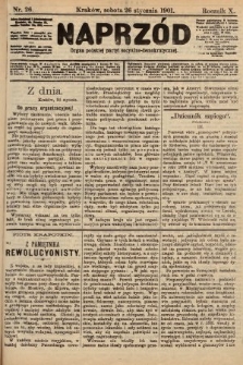 Naprzód : organ polskiej partyi socyalno-demokratycznej. 1901, nr 26 [po konfiskacie nakład drugi]