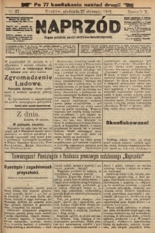 Naprzód : organ polskiej partyi socyalno-demokratycznej. 1901, nr 27 (po konfiskacie nakład drugi!)