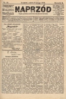 Naprzód : organ polskiej partyi socyalno-demokratycznej. 1901, nr 33