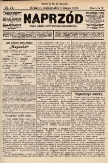 Naprzód : organ polskiej partyi socyalno-demokratycznej. 1901, nr 34