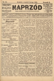 Naprzód : organ polskiej partyi socyalno-demokratycznej. 1901, nr 35 [po konfiskacie nakład drugi]