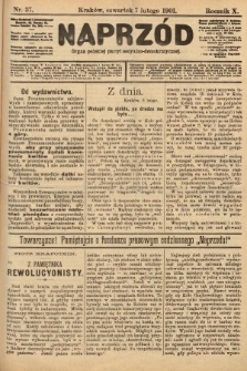 Naprzód : organ polskiej partyi socyalno-demokratycznej. 1901, nr 37
