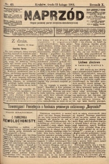 Naprzód : organ polskiej partyi socyalno-demokratycznej. 1901, nr 43