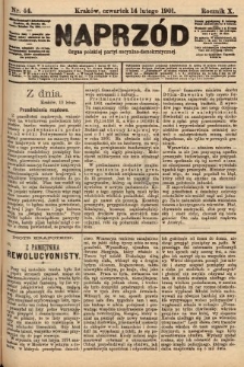 Naprzód : organ polskiej partyi socyalno-demokratycznej. 1901, nr 44