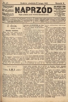 Naprzód : organ polskiej partyi socyalno-demokratycznej. 1901, nr 47