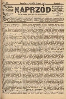 Naprzód : organ polskiej partyi socyalno-demokratycznej. 1901, nr 56