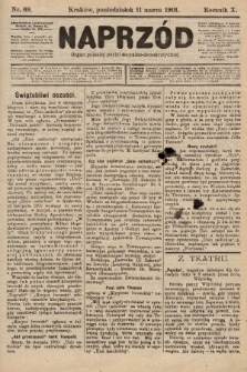 Naprzód : organ polskiej partyi socyalno-demokratycznej. 1901, nr 69 [nakład pierwszy skonfiskowany]