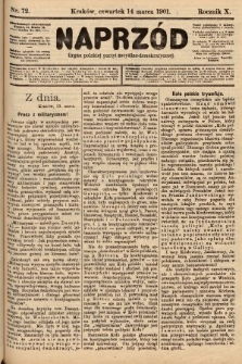 Naprzód : organ polskiej partyi socyalno-demokratycznej. 1901, nr 72