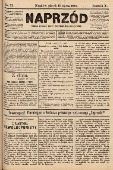 Naprzód : organ polskiej partyi socyalno-demokratycznej. 1901, nr 73