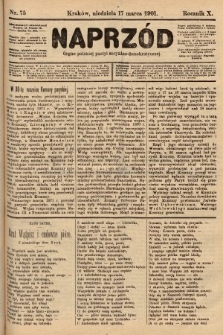 Naprzód : organ polskiej partyi socyalno-demokratycznej. 1901, nr 75