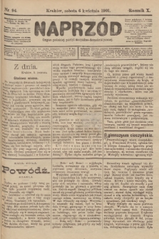 Naprzód : organ polskiej partyi socyalno-demokratycznej. 1901, nr 94