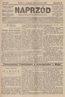 Naprzód : organ polskiej partyi socyalno-demokratycznej. 1901, nr 101