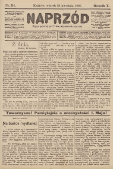 Naprzód : organ polskiej partyi socyalno-demokratycznej. 1901, nr 110