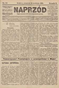 Naprzód : organ polskiej partyi socyalno-demokratycznej. 1901, nr 112