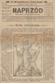 Naprzód : organ polskiej partyi socyalno-demokratycznej. 1901, nr 118 (po konfiskacie nakład drugi!)