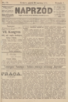 Naprzód : organ polskiej partyi socyalno-demokratycznej. 1901, nr 175 [nakład pierwszy skonfiskowany]