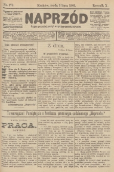 Naprzód : organ polskiej partyi socyalno-demokratycznej. 1901, nr 179 [nakład pierwszy skonfiskowany]