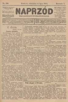 Naprzód : organ polskiej partyi socyalno-demokratycznej. 1901, nr 190