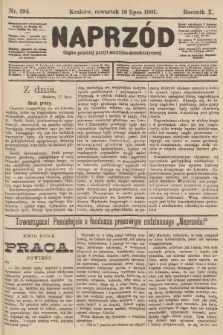 Naprzód : organ polskiej partyi socyalno-demokratycznej. 1901, nr 194