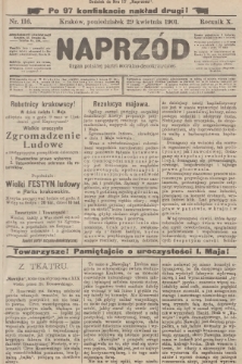 Naprzód : organ polskiej partyi socyalno-demokratycznej. 1901, nr 116 (po konfiskacie nakład drugi!)