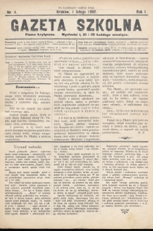 Gazeta Szkolna : pismo krytyczne. 1902, nr 4 (po konfiskacie nakład drugi)