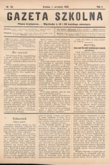 Gazeta Szkolna : pismo krytyczne. 1902, nr 25