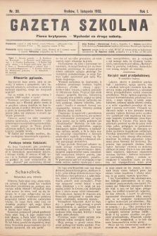 Gazeta Szkolna : pismo krytyczne. 1902, nr 30