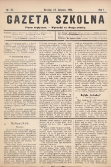 Gazeta Szkolna : pismo krytyczne. 1902, nr 32