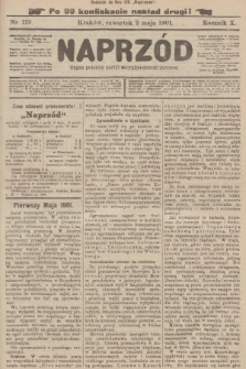 Naprzód : organ polskiej partyi socyalno-demokratycznej. 1901, nr 119 (po konfiskacie nakład drugi!)