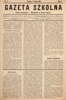 Gazeta Szkolna : pismo krytyczne. 1903, nr 3