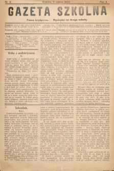 Gazeta Szkolna : pismo krytyczne. 1903, nr 5