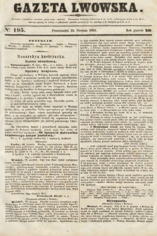 Gazeta Lwowska. 1851, nr 195