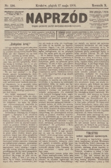 Naprzód : organ polskiej partyi socyalno-demokratycznej. 1901, nr 134 [nakład pierwszy skonfiskowany]