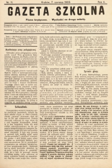 Gazeta Szkolna : pismo krytyczne. 1903, nr 11