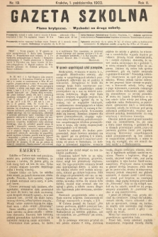 Gazeta Szkolna : pismo krytyczne. 1903, nr 19