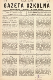 Gazeta Szkolna : pismo krytyczne. 1903, nr 23