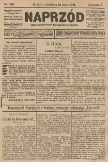 Naprzód : organ polskiej partyi socyalno-demokratycznej. 1901, nr 204