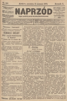 Naprzód : organ polskiej partyi socyalno-demokratycznej. 1901, nr 218